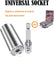 Universal Socket Wrench Magic Power Drill Adapter 3 Sizes DIY & Home Tools