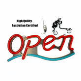 54cm X 22cm OPEN Neon Led Sign With Remote Ready-Made LED Signs