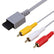 Audio Video RCA AV Cable TV Cord for Nintendo Wii/Wii U/Wii mini Console 1.8m AV Cables