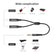 EverTech 6.35mm TRS Male to Dual 6.35mm Female Y Splitter Cable 30cm Black Audio AV Cables
