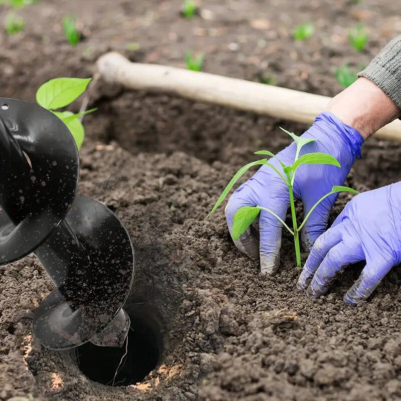 Garden Planting Drill Bit Earth Planter Post Hole Auger Digger 8x30cm or 8x60cm DIY & Home Tools