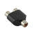 1 Male To Two Female RCA & 1 Female to 2 RCA Male Y Splitter AV Adapters