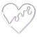 33cm x 35cm USB Powered Love Heart Ready-Made LED Signs