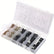 170Pcs U-Clip & Screw Assortment Kit 5 Size U-Style Clip-On Nut with Mounting DIY & Home Tools