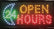 OPEN 24 HOURS LED NEON SIGN 48CM 25CM Ready-Made LED Signs