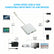 Type-C to Female USB-C HUB HDMI KS63-1 4K HD Data Charge Cable 3 in 1 Adapter