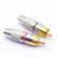 Gold Plated Speaker Phono Adapter RCA Male to 2 Screw Terminal RCA270 Solderless AV Adapters