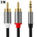 3.5mm Male To 2 RCA Aux Y 1M 3M 10M 20M AV Cables