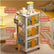 3 Tier Rolling Cart Utility Cart w/ Handle & Wheel Home Essentials