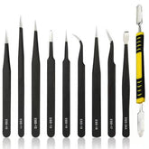 10 in 1 Anti-static Tweezers & Pry Open Set GS20 DIY & Home Tools