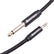 3.5mm Stereo to 6.35mm Mono 1/4 inch Amplifier Guitar Fabric Audio AV Cables