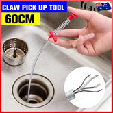 60cm Flexible Spring Pick Up Tool Drain Unblock Stick Snake Cleaner Hair Remover Home Essentials