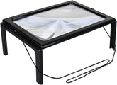 Hands-Free Magnifier 4 LED Lights Neck Cord Fold W/ Stand 3x Magnification DIY & Home Tools