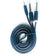 1.5M 3.5mm AUX 1/8" TS Mono to Dual 6.35mm Mono 1/4" TS Y Splitter Cable BS04 AV Cables