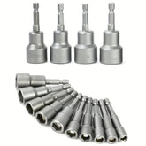 8Pcs 6-19mm Magnetic Socket Nut Driver Set Automotive Tools