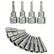 8Pcs 6-19mm Magnetic Socket Nut Driver Set Automotive Tools