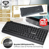 D310 Black USB Wired Keyboard PC Accessories