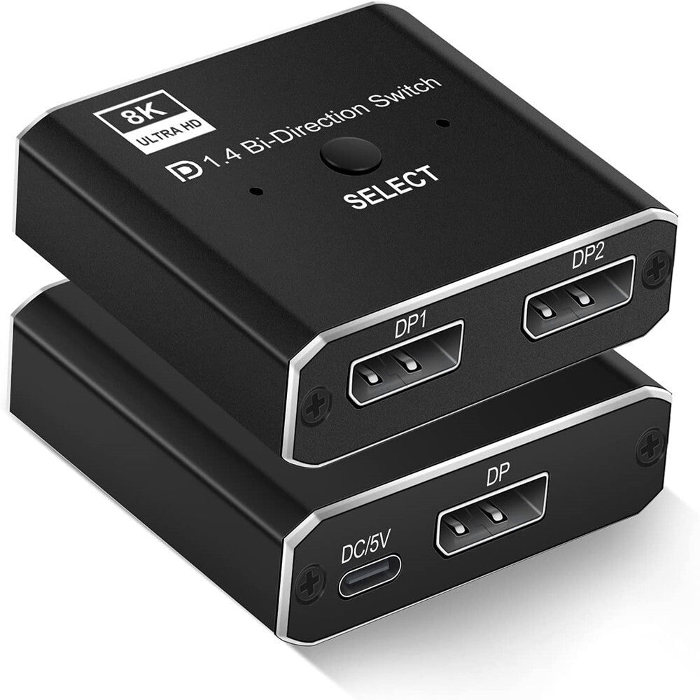 Projector Switcher Displayport 1.4 Splitter Switcher 8K/60Hz DP Bi-Direction for Projector ...