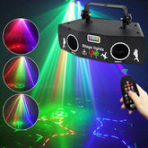 5 Eyes 3 in 1 RGB DMX Strobe Animation LED Stage Lighting LE25RG Party Effects