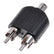 1 Male To Two Female RCA & 1 Female to 2 RCA Male Y Splitter AV Adapters