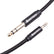 EVERTECH 3.5mm to 6.35mm Stereo 6.5mm 1/4 inch Amplifier Guitar Fabric AV Cables