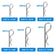 Cotter Pin Assortment 150Pcs Set Grab Split Fixings Securing Lock Pins Kit DIY & Home Tools