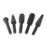 5PCS Rotary Burrs Set Wood Carving File Rasp Power Drill Bits Grinder Shank DIY & Home Tools