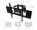 SP62 40"-70" Universal TV Wall Double Arm Mount Tilt Swivel TV Accessories