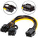 PCI Express 6 pin Female to Dual PCI-E 8( 6+2) pin Male GPU Power Cable PC Accessories
