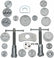 22Pcs Brake Caliper Wind Back Compressor Kit Automotive Tools