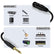 Unbalanced XLR Male to 6.35mm Mono Microphone Lead 1m to 10m AV Cables