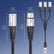 60cm Balanced XLR Splitter Cable 1 Female to 3 Male AV Cables
