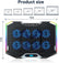 K10 Laptop Cooler Pad W/ Phone Stand RGB Lights PC Accessories