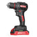 Drill Driver Cordless Impact Hammer Drill Brushless w/2pcs 21V Battery DIY & Home Tools