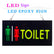 Toilet led sign Neon sign LED Sign 43cm x 23cm w/ 12V Power Adapter & Chain Ready-Made LED Signs