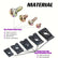 170Pcs U-Clip & Screw Assortment Kit 5 Size U-Style Clip-On Nut with Mounting DIY & Home Tools