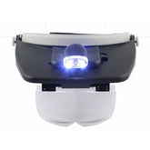 LED 4 Lens 81001-A Head Mounted Magnifying Glass QS211 DIY & Home Tools
