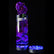 4 Inch RGB 9 LED Light 3AA Battery Powered Pedestal Base Party Effects