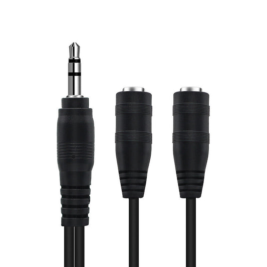 3.5mm Aux Earphone 1 Male to 2 Female Y Splitter Cable AV Adapters