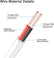 White 60W DC 5.5x2.1mm Male to Female Extension Cord CCTV Camera Accessories