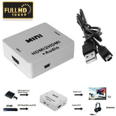 HDMI to HDMI Female W/ Audio HD Converter Box LS68 AV Adapters