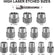 Impact Damaged 15pcs Bolt Nut Screw Remover Tool Kit DIY & Home Tools