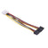 20cm 4 Pin IDE Molex to Dual SATA Power Y Splitter Cable For HDD PC Accessories