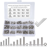 Assorted M3 M4 M5 Stainless Steel Hex Screws & Socket Bolts and Nuts 500pcs Kit DIY & Home Tools