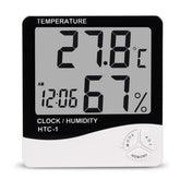 Digital Indoor Hygrometer Room Thermometer W/Alarm Clock Home Essentials