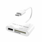 3 in 1 Type-C to USB2.0 & SD / Micro SD Memory Card Reader Adapter FS27 Mobile Accessories