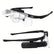 USB Rechargeable 1.5-4.5X Magnification Head-Mounted Magnifying Glass W/ LED DIY & Home Tools