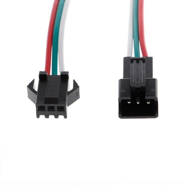 1 Pairs JST SM 3 Pin Male Female Connector (L29/30) Cable For WS2811 LED Strip