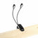 Dual-Arm Double-heads Book Light KS41 Flexible Clip-on Lamp For Music Stand Home Essentials