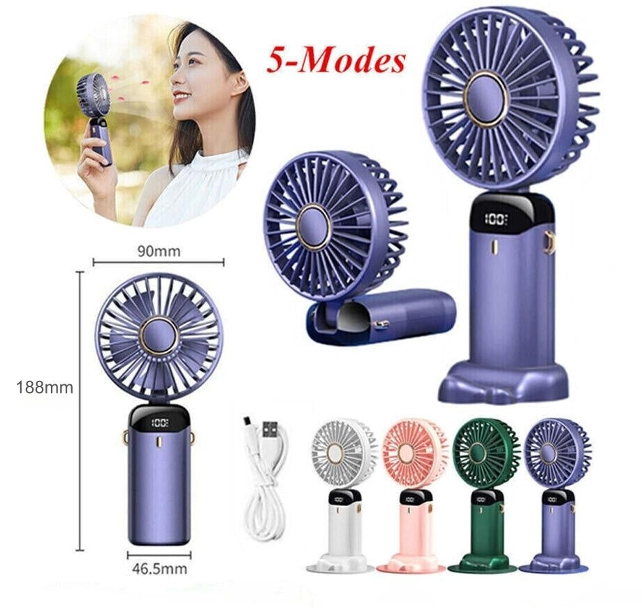 Handheld Rechargeable Fan Mini Portable Fan Gadgets Evertronics
